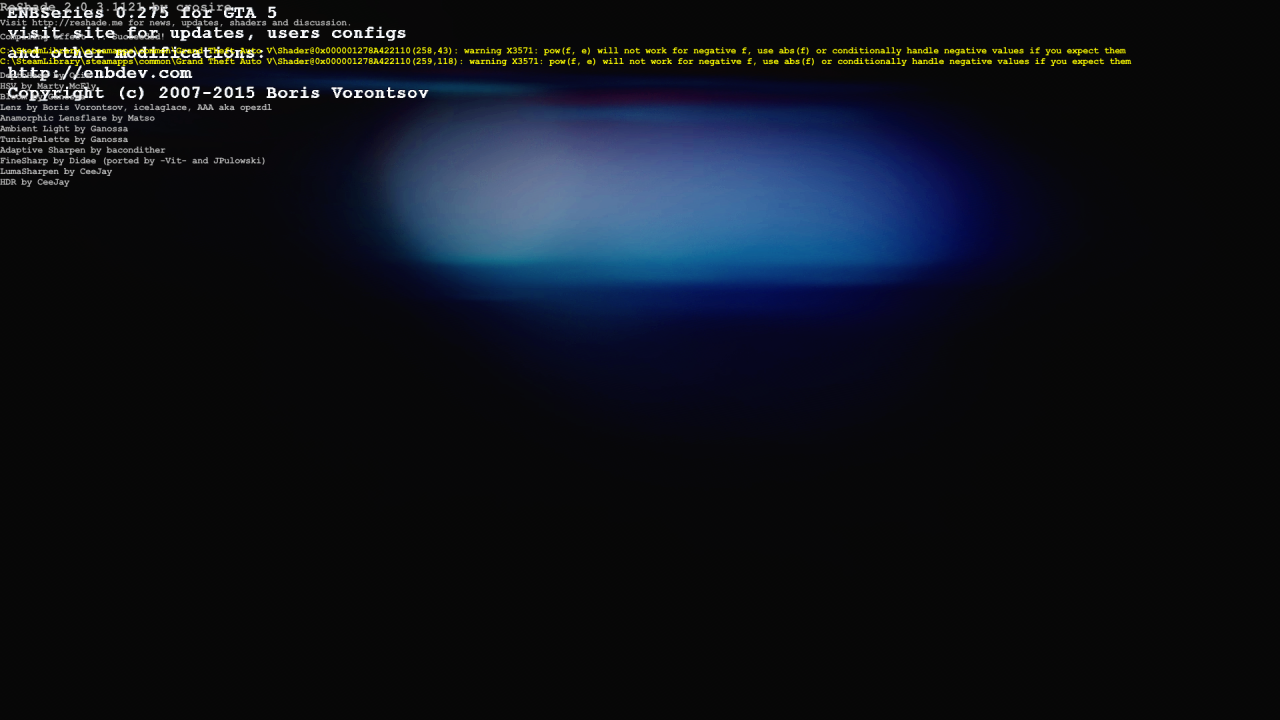 Bei diesen Texteinblendungen zum Spielstart mit Shader-Preset könnt ihr beruhigt sein.
