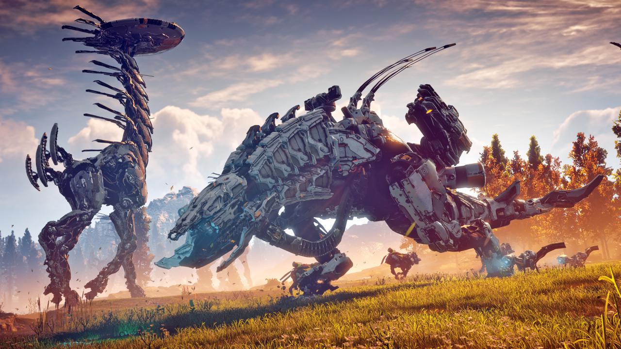 [08/09/2016] Augenschmaus: Die Maschinen sind großartig animiert und wirken absolut furchteinflößend. Grafisch lässt Horizon kaum Wünsche offen. (PS4