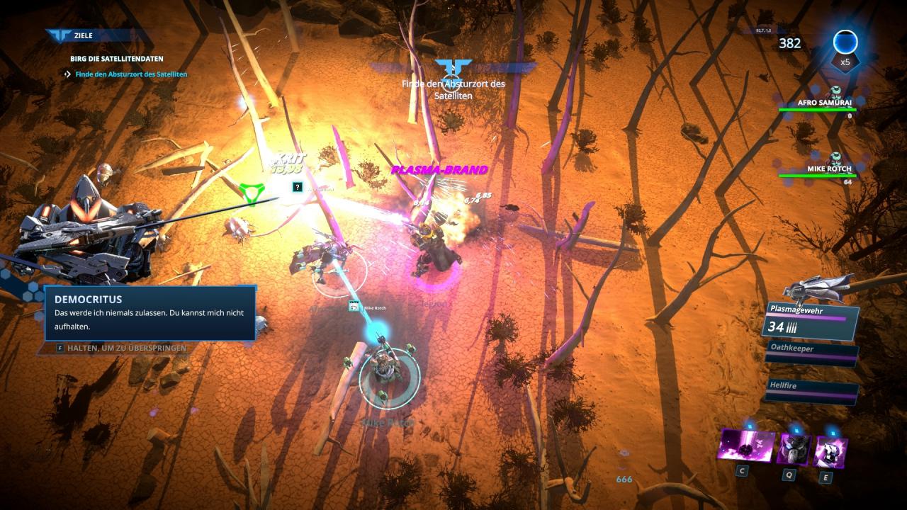 Koop-Spieler sind in der Regel schnell gefunden. Die Schwierigkeitsstufe wird im Multiplayer angepasst.