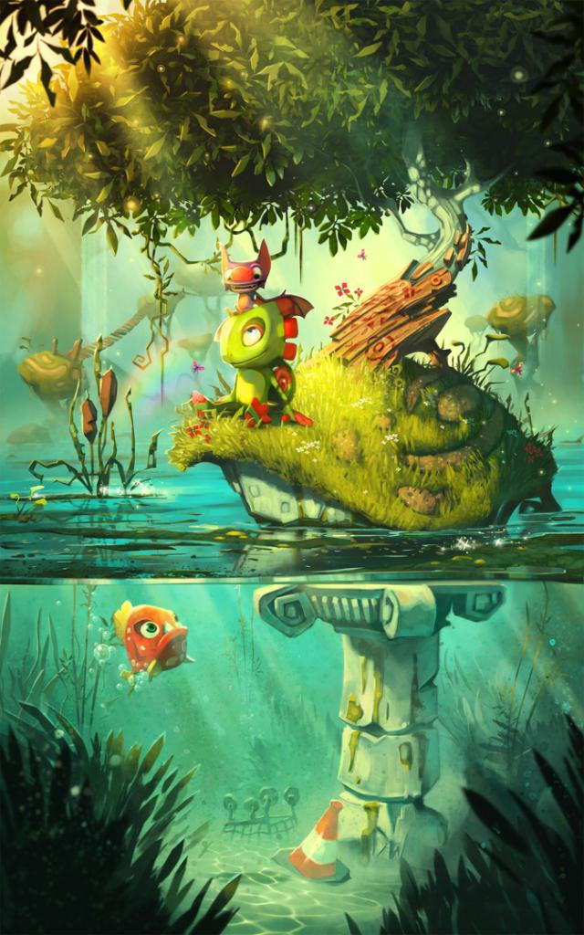 [13/09/2016] Das neue Team: Chamäleon Yooka und Fledermaus Laylee sollen frischen Wind ins Genre bringen.