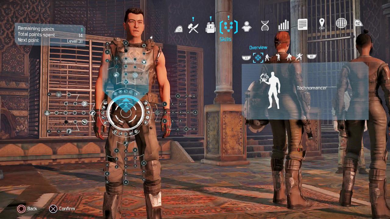 [19/09/2016] Qual der Wahl: Neben euren Attributen könnt ihr auch Talente wie Schlösserknacken oder Charisma freischalten. (PS4)