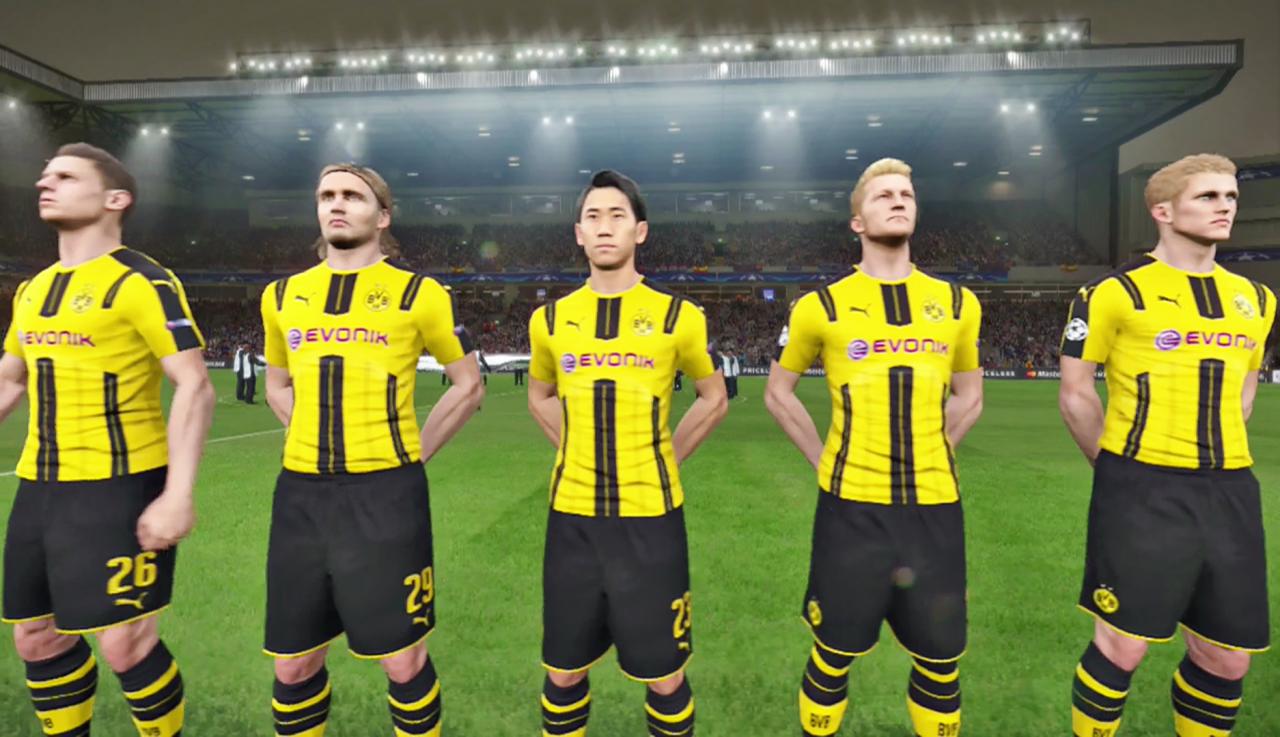 [13/10/2016] Da stimmt (fast) alles: Borussia Dortmund ist eine von acht Mannschaften, die besonders originalgetreu ins Spiel implementiert wurden. (PS4)