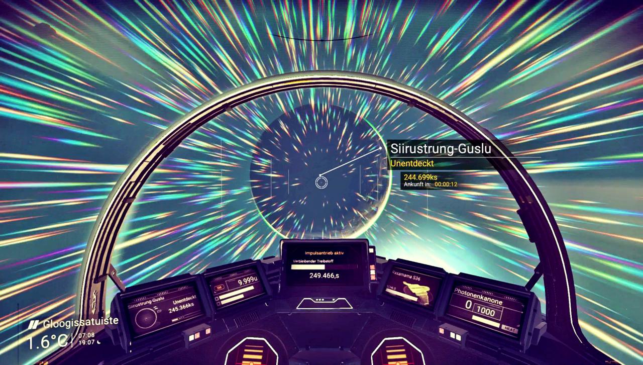 [12/10/2016] Auf zu fremden Welten: Die hübschen Effekte bei der Hyperantriebsreise zu neuen Planeten machen viel her. Das Warten auf die Ankunft hingegen ist nervig. (PS4)