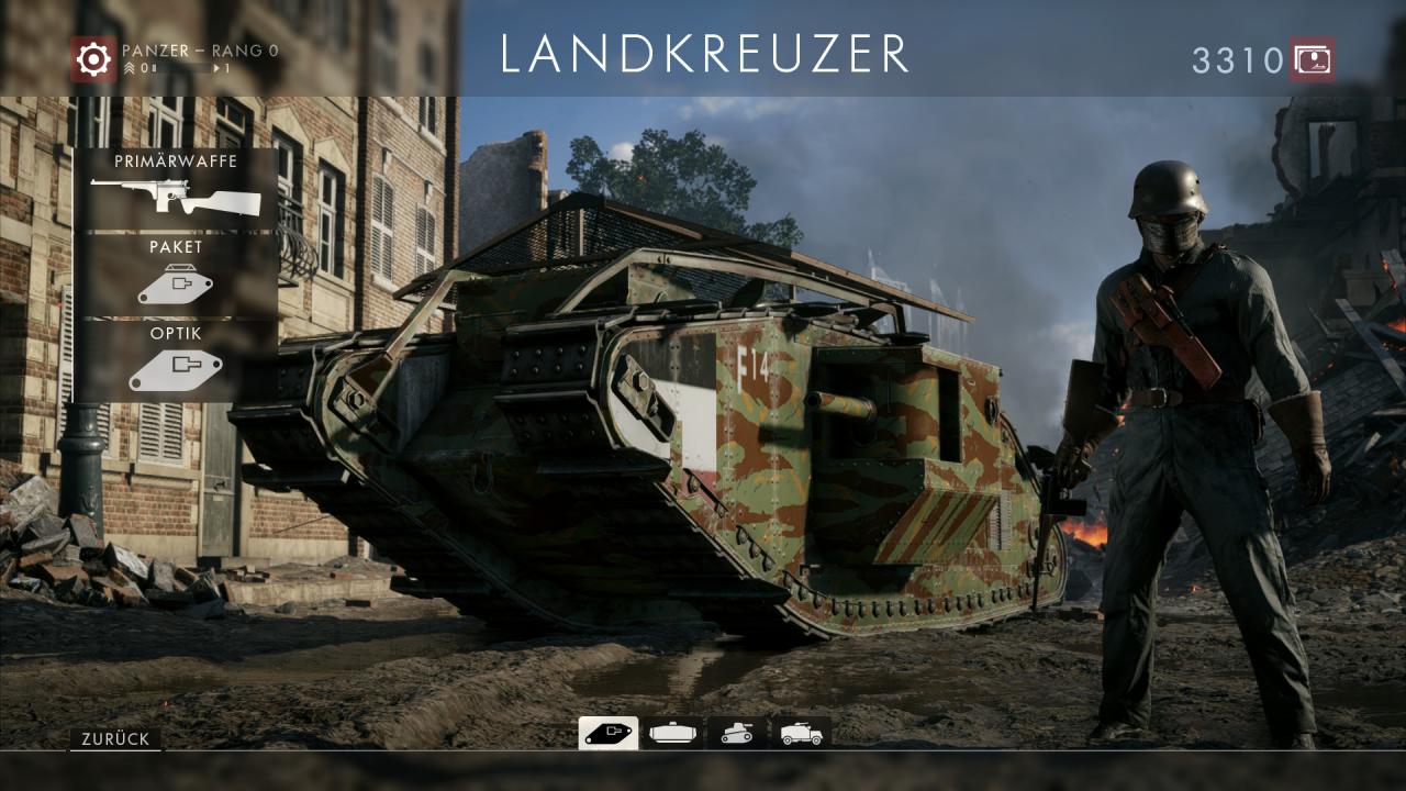 [17/11/2016] Battlefield 1: Der Landkreuzer ist vielseitig einsetzbar, vom Panzerkiller bis zum schlagkräftigen Trupp-Unterstützer.