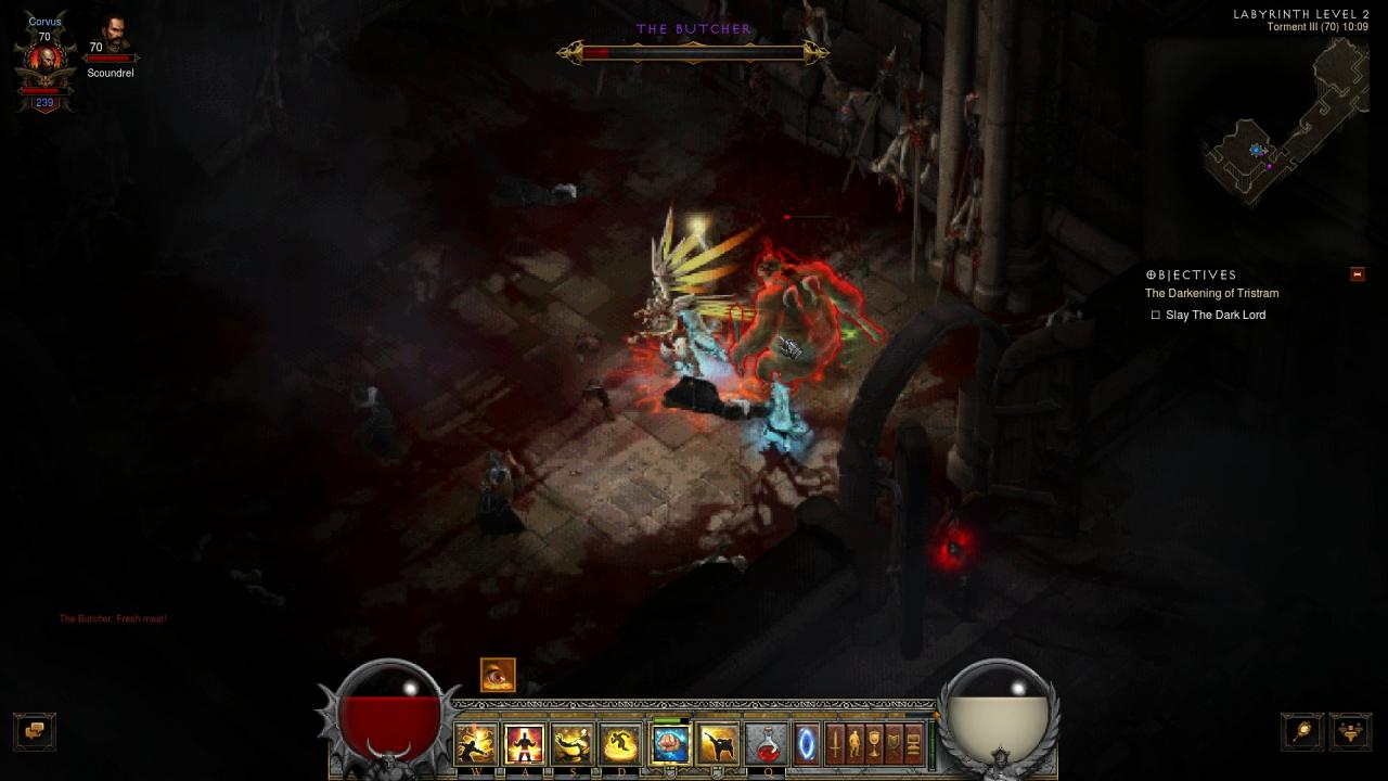 Der Butcher ist der wohl bekannteste Bossgegner aus Diablo 1. Er darf auch in der Quasi-Neuauflage nicht fehlen.