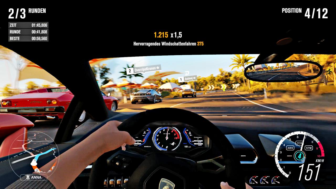 [11/11/2016] Lamborghini: Selbstverständlich bieten alle Fahrzeuge eine extrem detaillierte Cockpit-Ansicht. (Xbox One)