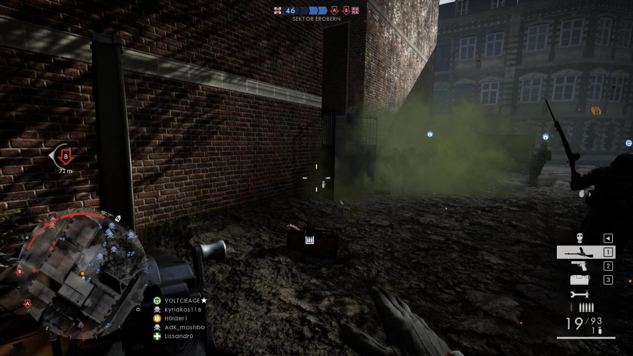 [03/11/2016] Battlefield 1: Die Munitionskiste ist stationär und kann gut bei Gefechten an Engstellen und bevor wir den Mörser aufgestellt werden.