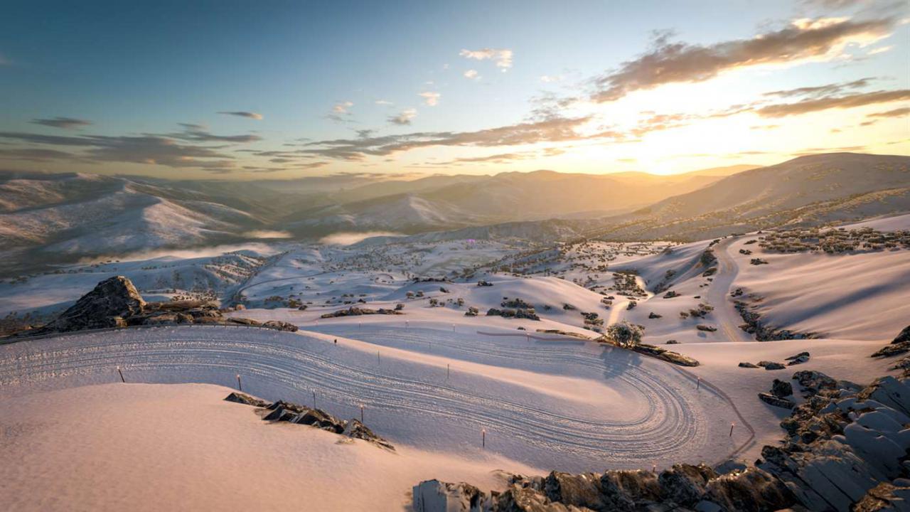 [14/12/2016] Das malerische Blizzard Mountain-Gebiet ist rund ein Viertel so groß wie das virutelle Australien von Forza Horizon 3.