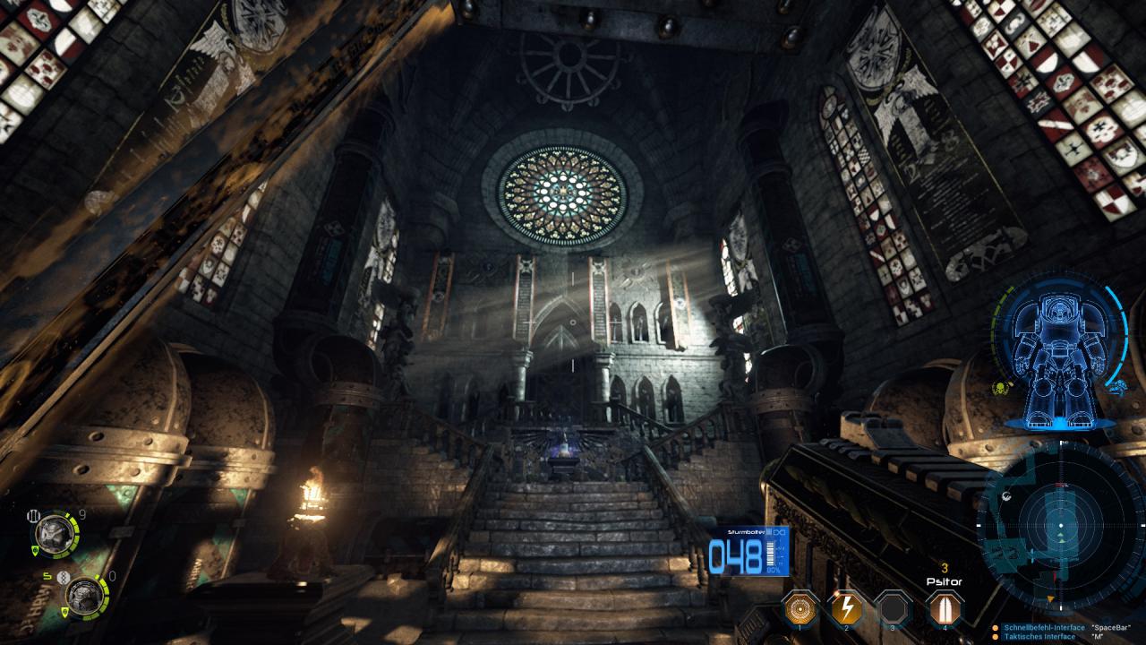 [21/12/2016] Die Level des Space Hulk sind wunderbar düster-dreckig gestaltet und liefern erstklassige Warhammer40K-Atmosphäre.