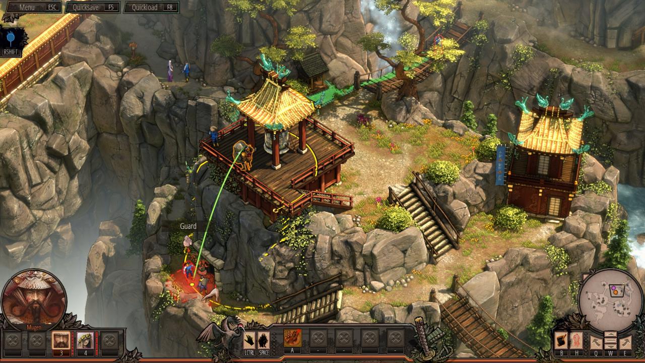 Mission 4: Mugen kann auf dieser Map mehrmals Steine auf Gegner werfen und so mehrere Feinde auf einen Schlag ausschalten.