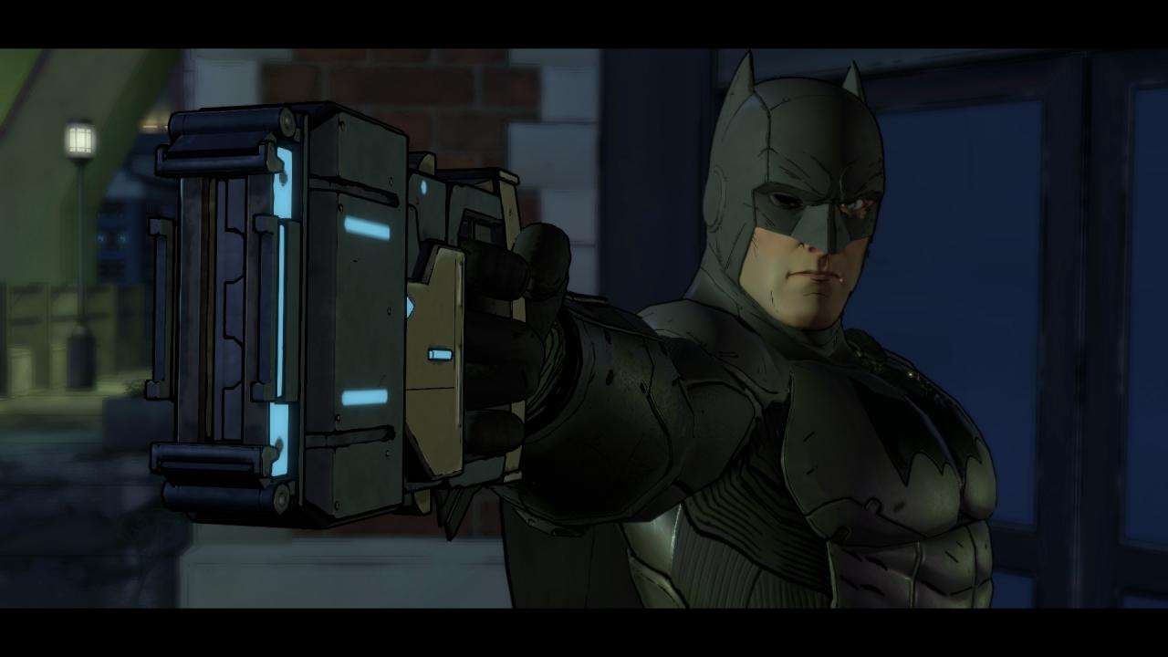 Batman in Schwierigkeiten: Je nachdem, welche Entscheidungen wir zuvor getroffen haben, müssen wir ohne Gadgets auskommen.