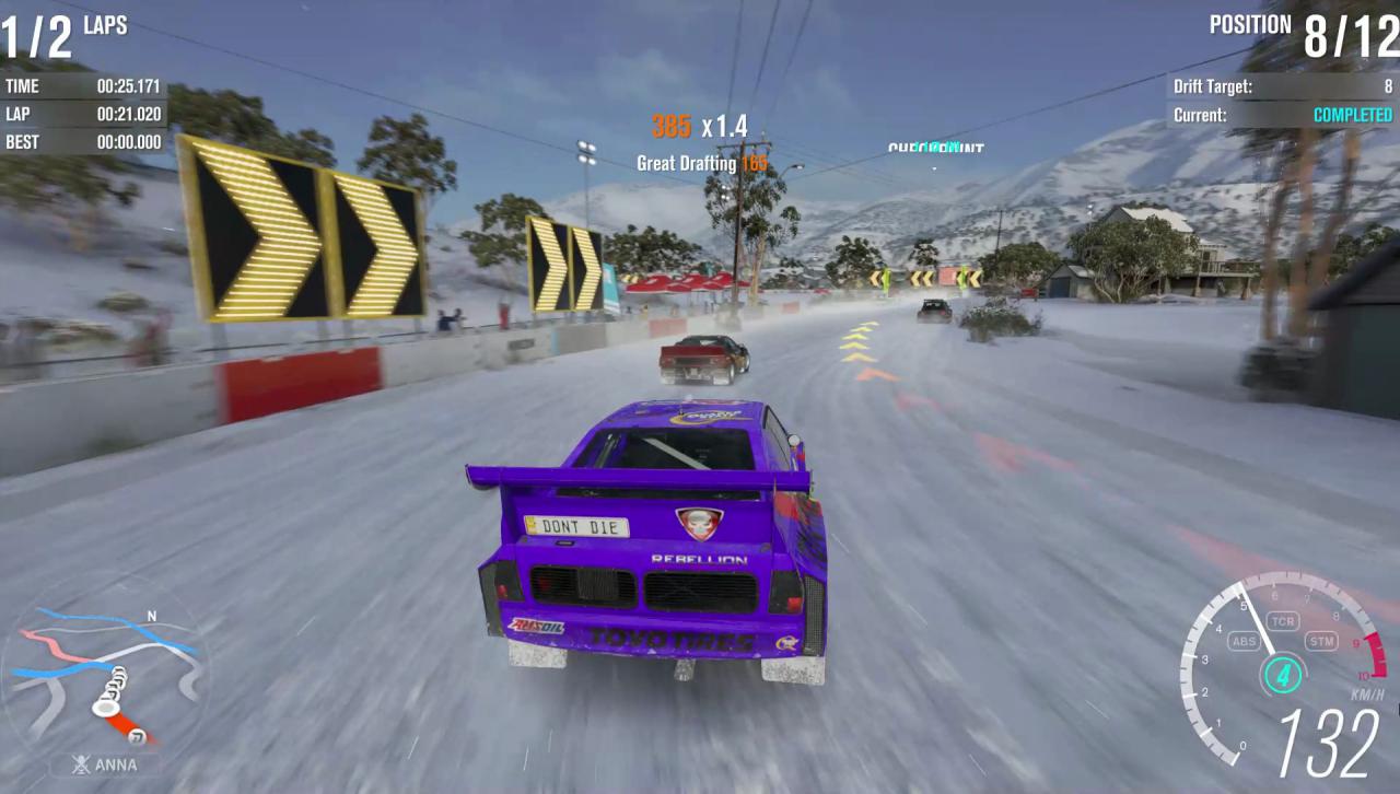 [11/01/2017] Wer Wert auf alle drei Sterne in einem Event legt, muss Bonus-Aufgaben erledigen, etwa eine bestimmte Menge an Drift-Skills absolvieren.