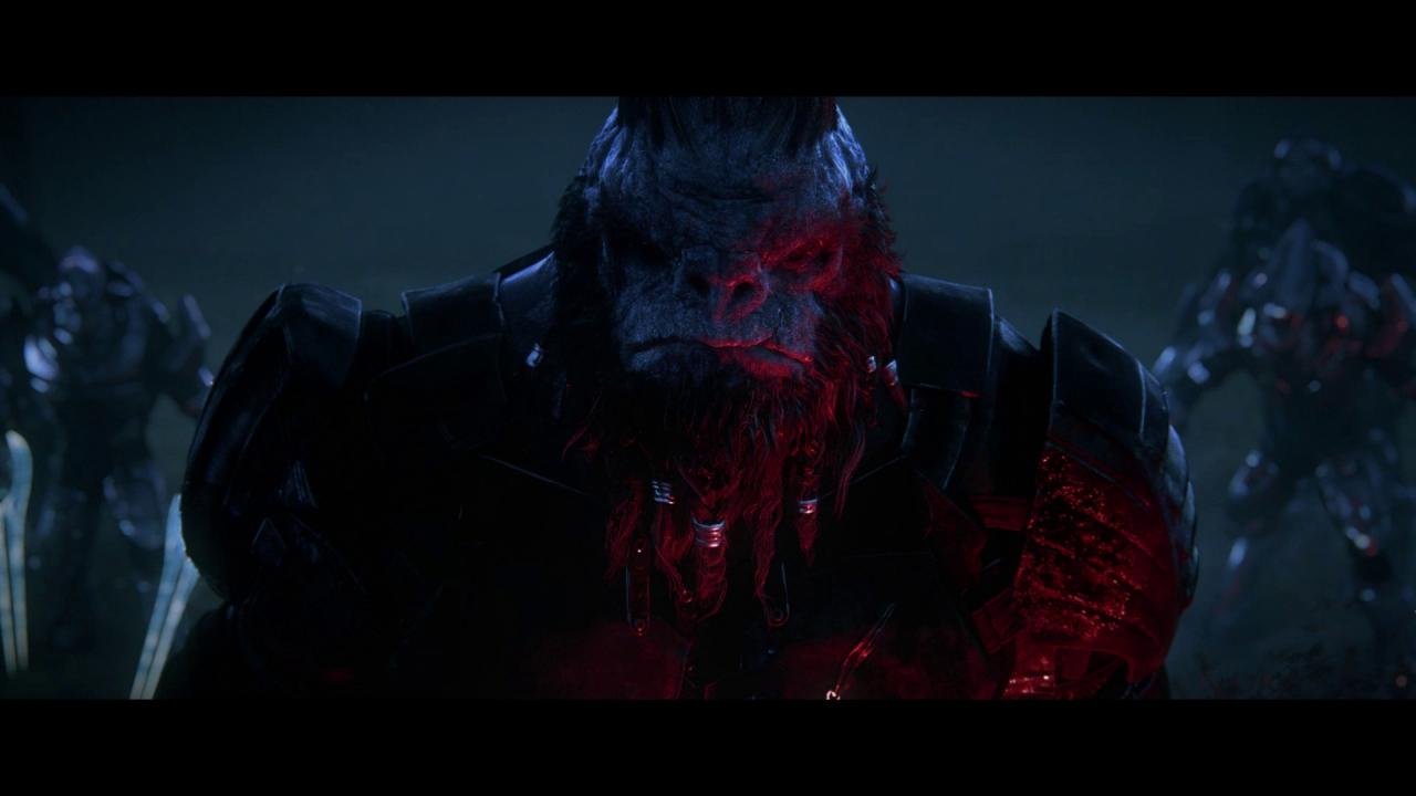 Unser Gegenspieler Atriox bleibt leider blass und eindimensional. Seine kraftlosen Drohungen helfen da auch nicht weiter. (PC)