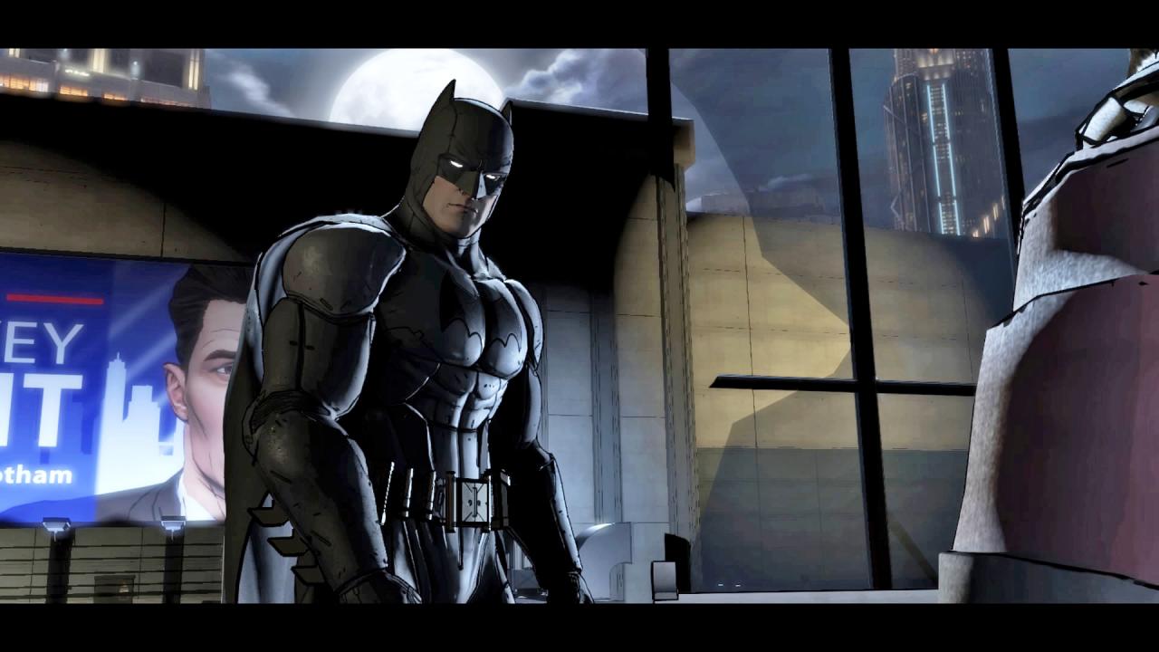 [02/02/2017] Batmans Anzug sieht auch in Telltales stereotypischer Comicgrafik richtig fesch aus.