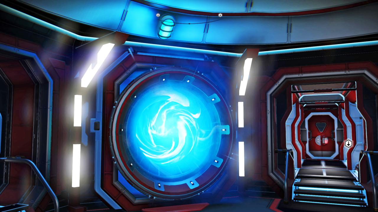 [27/03/2017] Blaues Licht: Was macht es? Es leuchtet blau. Der Teleporter bietet euch die Möglichkeit, von jedem Fleck im Universum wieder zu eurer Basis zurück zu kehren.