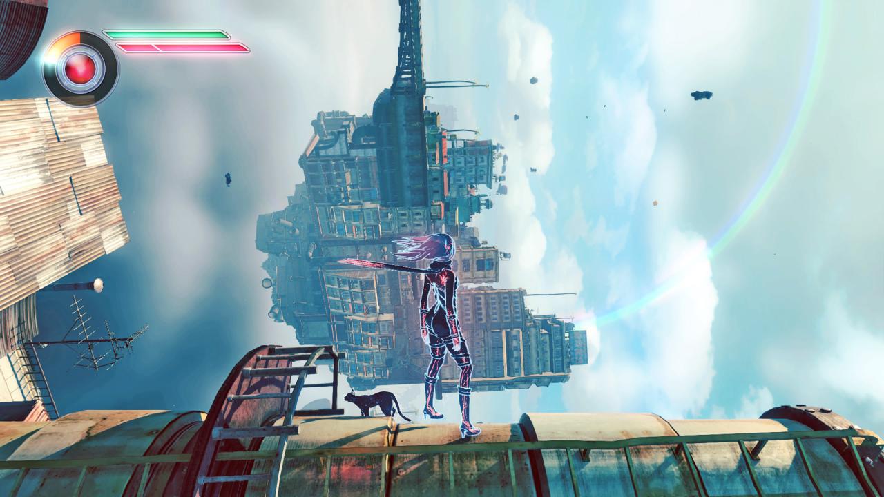 [09/03/2017] Ich glaube, mir wird schwindelig: Kats Superkraft erlaubt es ihr, die Schwerkraft zu beeinflussen. Die sich daraus ergebenden Möglichkeiten sind im Spiel gelungen umgesetzt. (PS4)