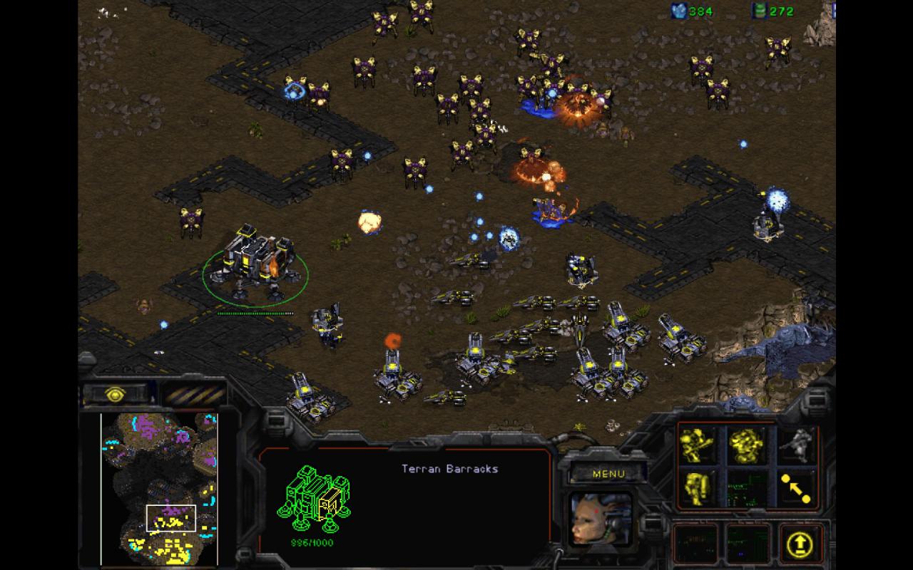 [28/03/2017] Starcraft 1998: Aus heutiger Sicht ist die zweidimensionale Iso-Grafik arg matschig.