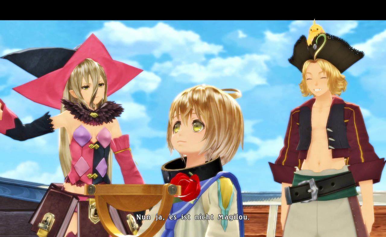 [08/03/2017] Klassisches Ensemble: Eine bescheuert gekleidete Magierin? Check. Androgynes Kind? Check. Blonder Jüngling mit Tier auf dem Kopf? Check! (PS4)