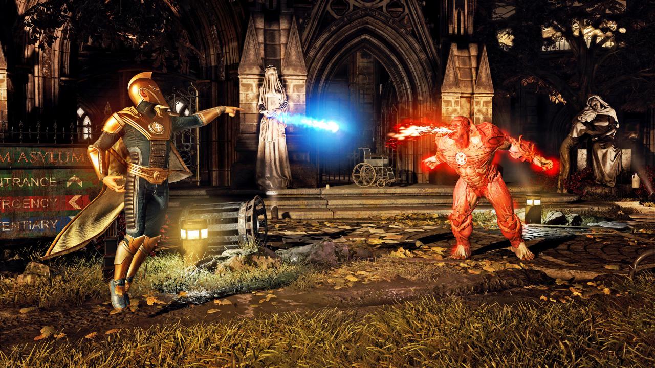 [09/03/2017] Seht ihr den Mülleimer links von der Bildmitte? Würde Dr. Fate danebenstehen, könnte er Atrocitus das Objekt ins Gesicht schmettern.