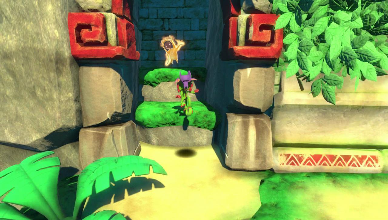 [04/04/2017] Was in Banjo-Kazooie die Jinjos waren, sind nun diese bunten Geister - fünf pro Level wollen gefunden werden, um als Belohnung ein Pagie zu erhalten.