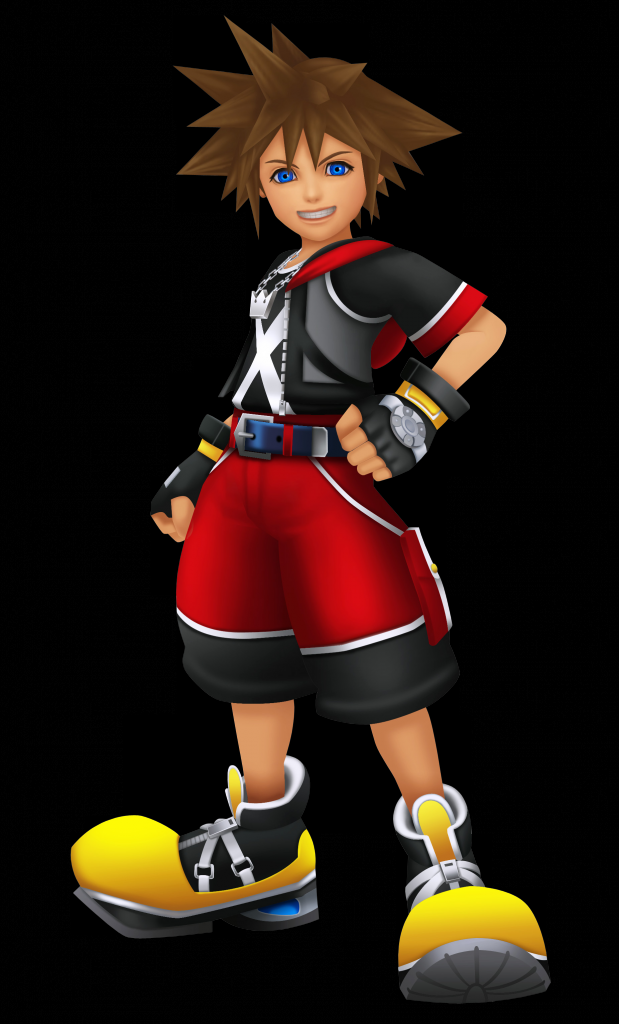 [09/05/2017] Sora aus Kingdom Hearts entspricht ziemlich genau dem Archetypen des intelligenzarmen, aber gutherzigen Japano-RPG-Helden, der ständig mit einem Lächeln durch die Welt - oh, das hatten wir ja schon. Allerdings trifft Tidus' Beschreibung eins zu eins auch auf Sora zu. Allerdings: Als Bonus rennt Sora oftmals gemeinsam mit Erbenshirn Goofy durch seine Abenteuer, und diese Doofheit MUSS einfach noch zusätzlich abfärben.