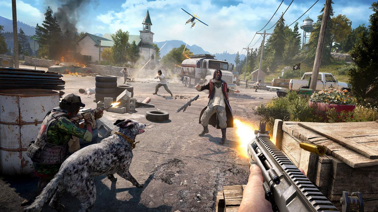 [26/05/2017] Hol Gewehrchen! Wer einen wilden Hund zähmt, kann ihn im Kampf einsetzen und Gegnern die Waffe klauen lassen. (PS4)