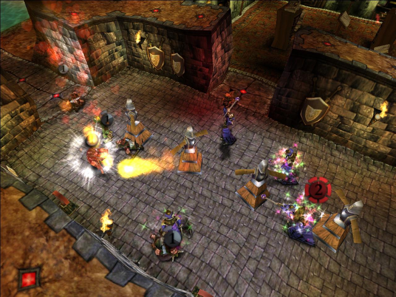 [26/06/2017] Kämpfe laufen ohne nennenswerte Taktik ab: Kreaturen hauen, spucken und zaubern drauflos, bis die Gegner umfallen. (Bild: Dungeon Keeper 2)