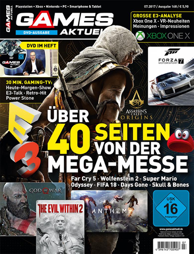 [20/06/2017] Die neue Ausgabe der Games Aktuell mit zahlreichen Infos zur E3 - ab 21. Juni als App-Ausgabe und ab 28. Juni im Zeitschriftenhandel erhältlich.