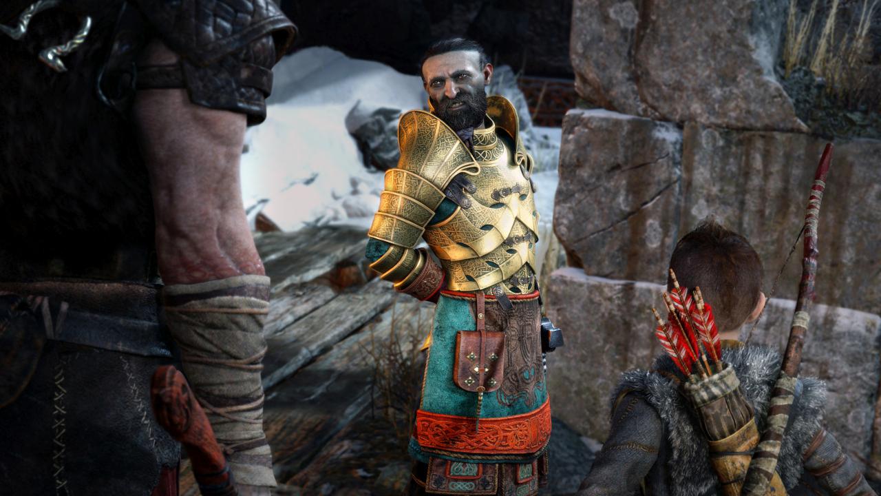 [14/06/2017] Nervensäge: Zwielichtige Gestalten gehören zu God of War wie heruntergezogene Mundwinkel zu Kratos. Ob Mister Goldrüstung wohl Kratos' Vertrauen gewinnt? Hahahahah ... (PS4)