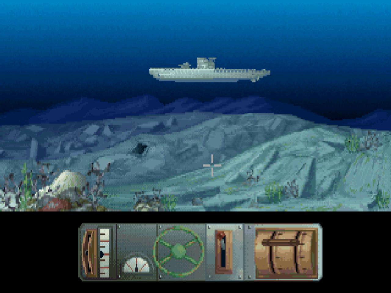[04/06/2017] Es gibt mehrere Minispiele. In diesem müssen wir ein U-Boot 