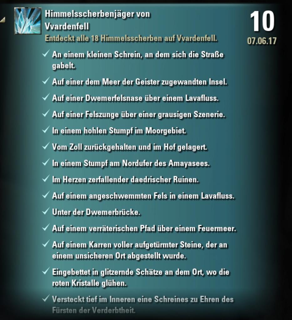 [07/06/2017] TESO: Morrowind - Mit unseren Tipps seid ihr ebenfalls schnell Himmelsscherbenjäger von Vvardenfell.