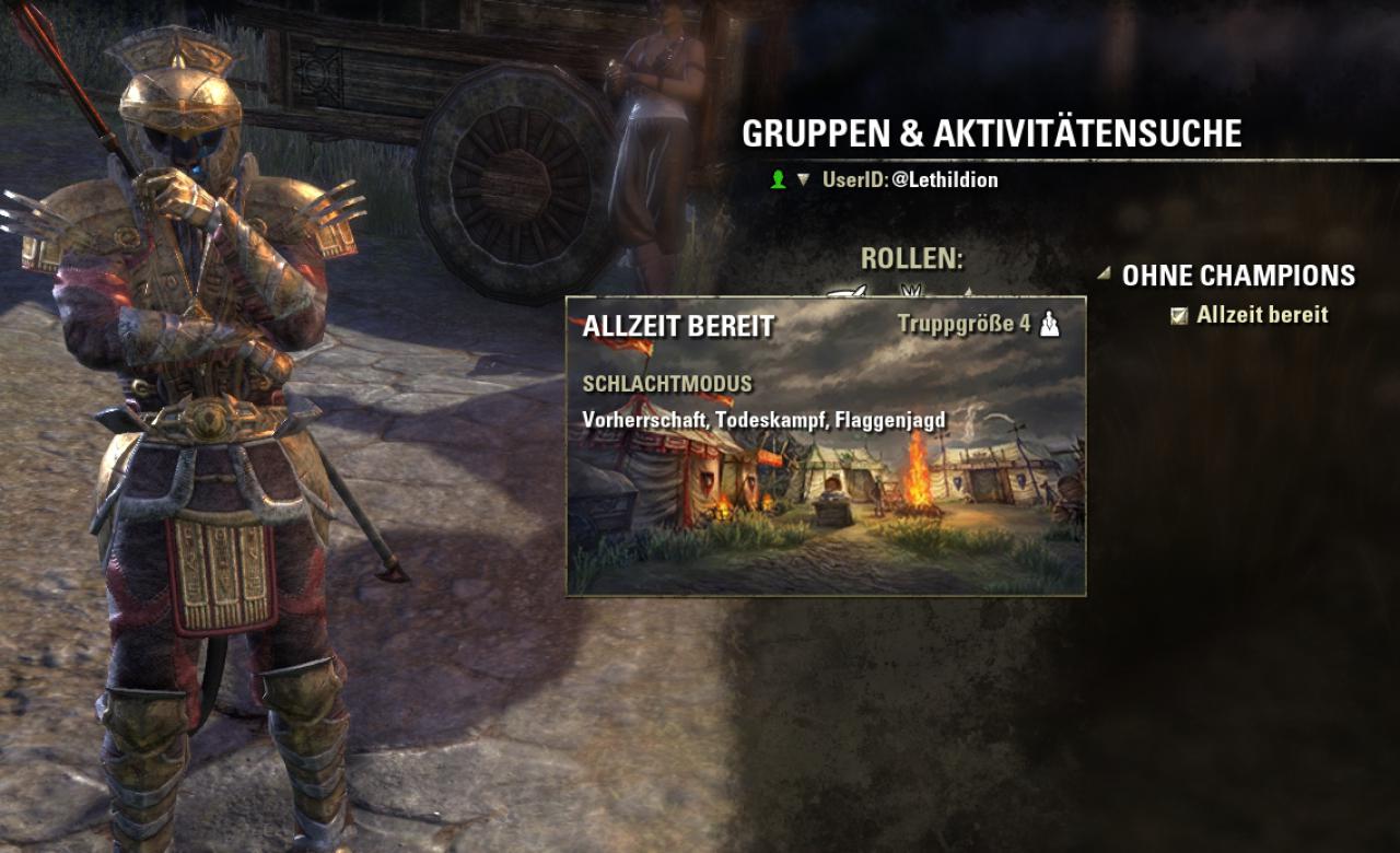 [22/06/2017] TESO: Morrowind - Allzu lange müssen wir derzeit nicht auf eine Schlachtfeld-Anmeldung warten.