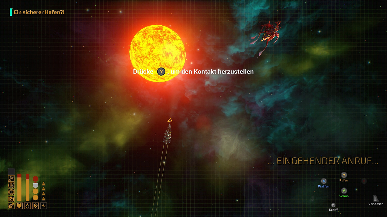 Die Abfangkurse der Aliens nerven mitunter, besonders dann, wenn sie uns mitten in einem Anflugmanöver in einen Orbit erwischen.
