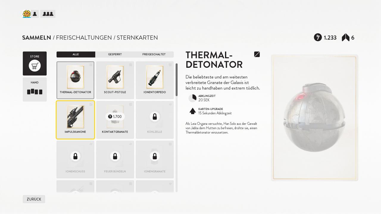 [26/07/2017] Die Star Cards verliehen uns in Battlefront diverse Fähigkeiten und brachten eine gewisse taktische Komponente ins Spiel. (Battlefront 1)