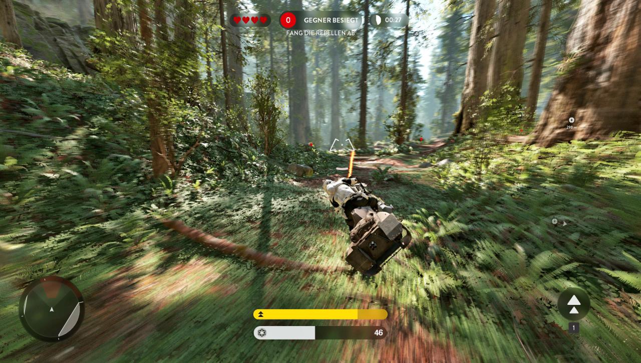 [26/07/2017] Schon im ersten Teil konnten wir in verschiedenen Spielmodi auf diverse, unterhaltsame Star Wars-Vehikel zurückgreifen. (Battlefront 1)