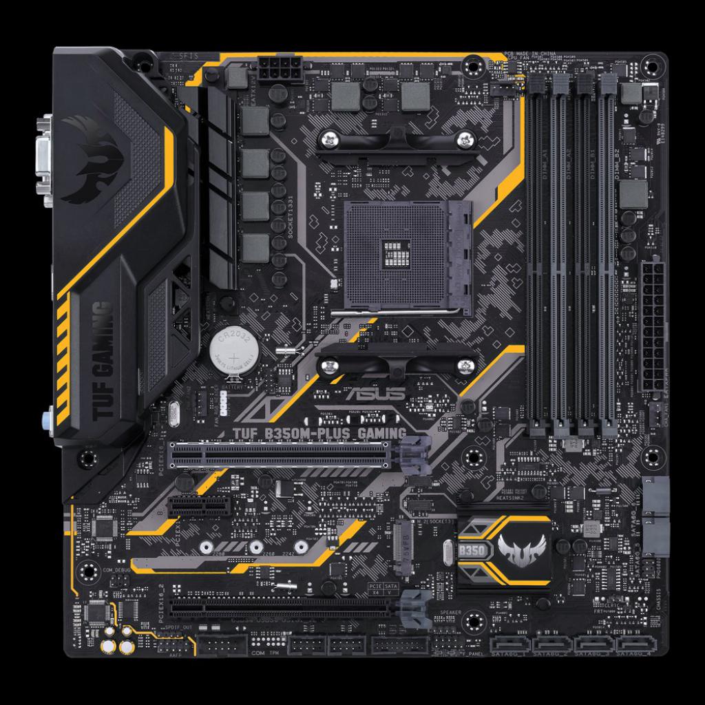 [04/09/2017] Die µATX oder auch mATX-Baugröße ist gut am eher quadratischen Format zu erkennen - hier ein Asus TUF B350M-Plus Gaming