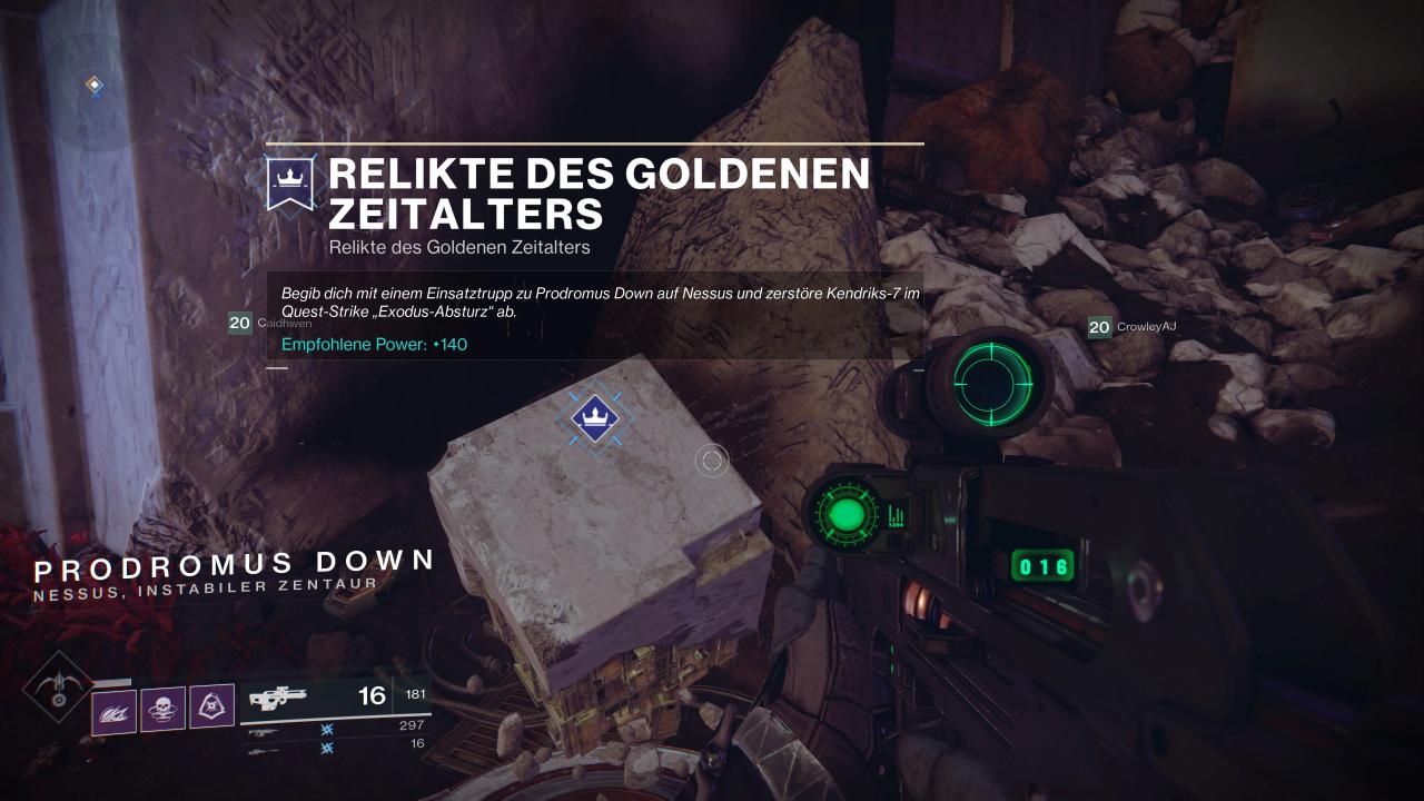 [11/09/2017] Der Startpunkt für die Quest-Version des 