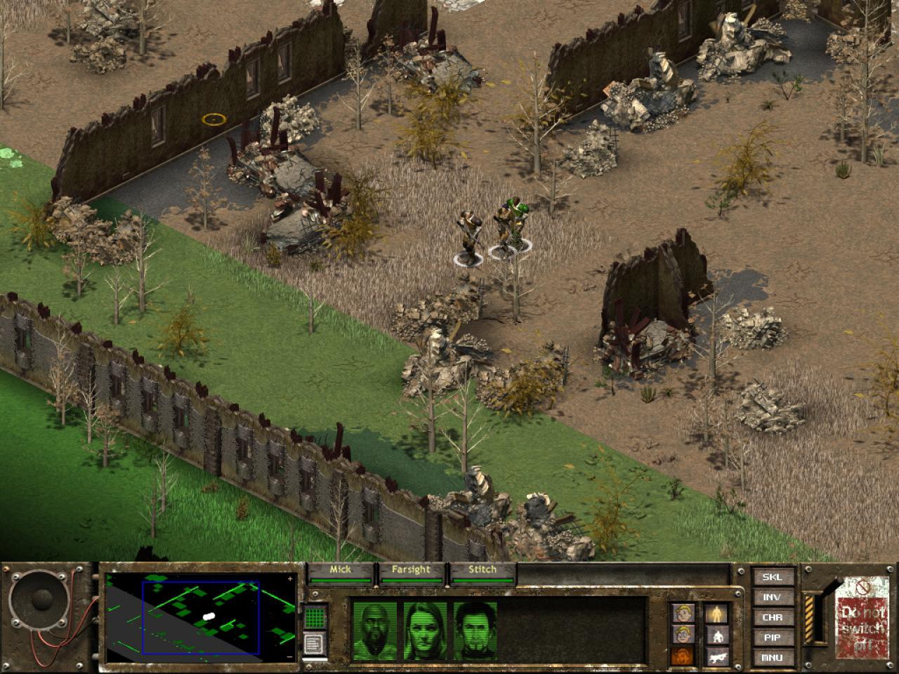 [28/09/2017] Auch wenn wir's aus Einfachheit so bezeichnen, ist die Perspektive in Fallout, Fallout 2 und Fallout Tactics keine Iso-Perspektive, sondern wird streng genommen mit dem Begriff Kavalierperspektive bezeichnet.