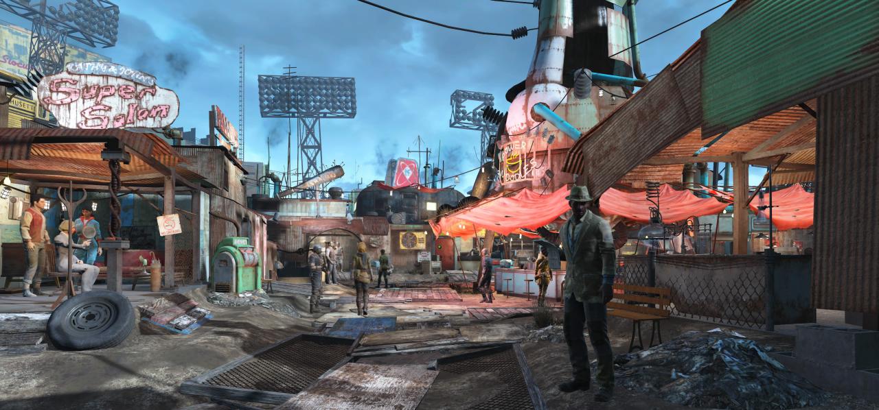 [28/09/2017] Spektakuläre Kulissen wie Diamond City oder das Schiff USS Constitution gibt’s nicht erst seit Fallout 4. In Fallout 2 stößt man in den Überresten von San Francisco auf ein Raumschiff, das die Sekte der Hubologen zu reparieren versucht, um von der Erde zu fliehen. Bunkerstadt wird wiederum von einem epochalen Rathaus überragt.