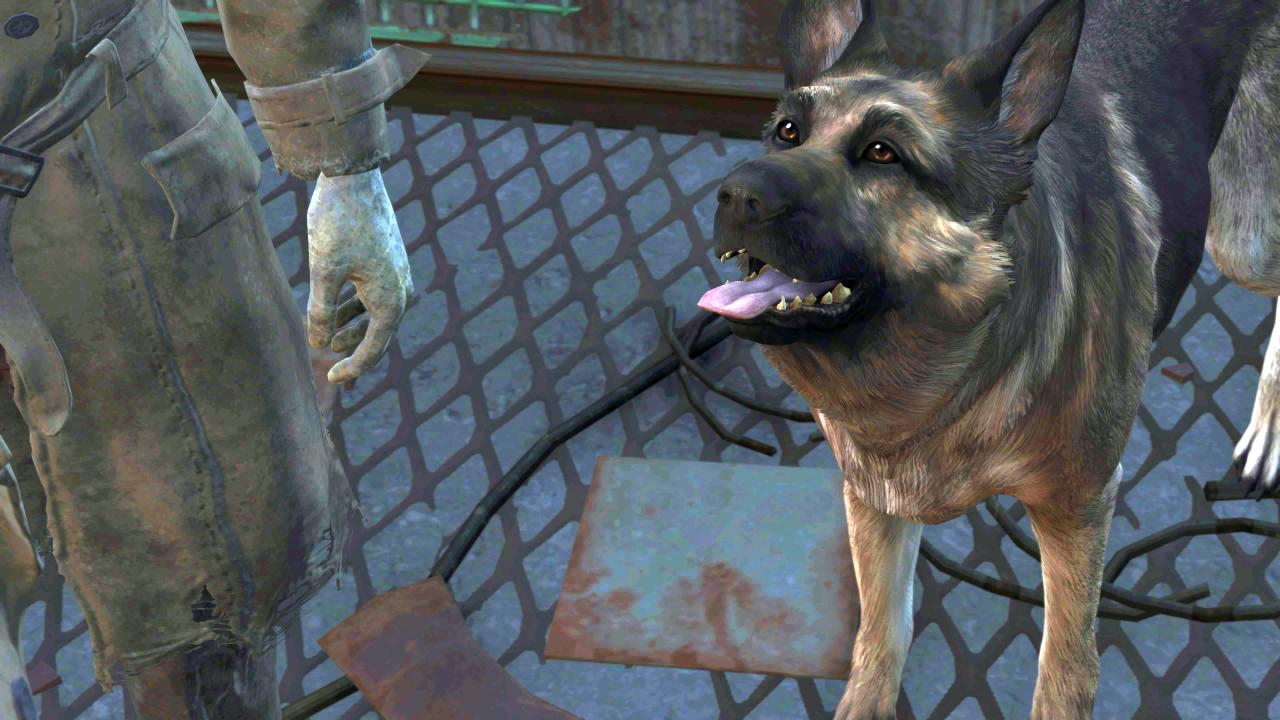 [28/09/2017] Ist er nicht ein braver Junge, der Dogmeat? Ja, was liegt näher als ein Hund als Begleiter durch die Postapokalypse, oder? Die Idee dazu geht auf die Romanreihe Der Junge und sein Hund zurück – und auf ein Plakat des ersten Mad Max-Films. Dogmeat hatte seinen ersten Auftritt in Fallout 1. Seitdem ist ein Hund mit diesem Namen in jedem Hauptteil der Serie vertreten.