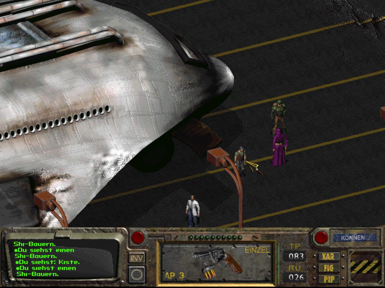 [28/09/2017] Spektakuläre Kulissen wie Diamond City oder das Schiff USS Constitution gibt’s nicht erst seit Fallout 4. In Fallout 2 stößt man in den Überresten von San Francisco auf ein Raumschiff, das die Sekte der Hubologen zu reparieren versucht, um von der Erde zu fliehen. Bunkerstadt wird wiederum von einem epochalen Rathaus überragt.