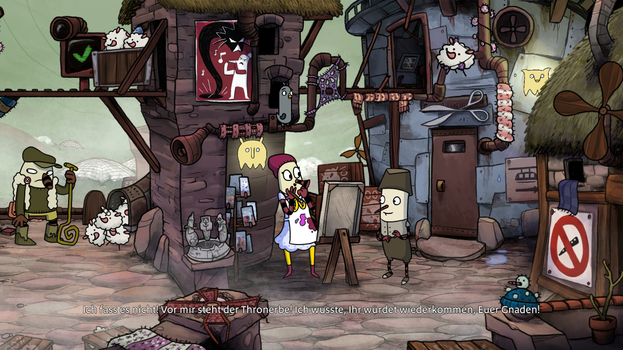 [01/09/2017] Im 2D-Adventure The Inner World 2 muss Flötennase Robert erneut mit Rebellin Laura und Taube Hack seine Heimat Asposien vor einem fiesen Bösewicht retten.&nbsp; (1)