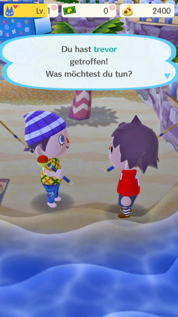 [08/12/2017] In den Gebieten stehen zufällig ausgewählte Pocket Camp-Spieler-Avatare herum, mit denen wir plaudern und deren Campingplätze wir besuchen können.