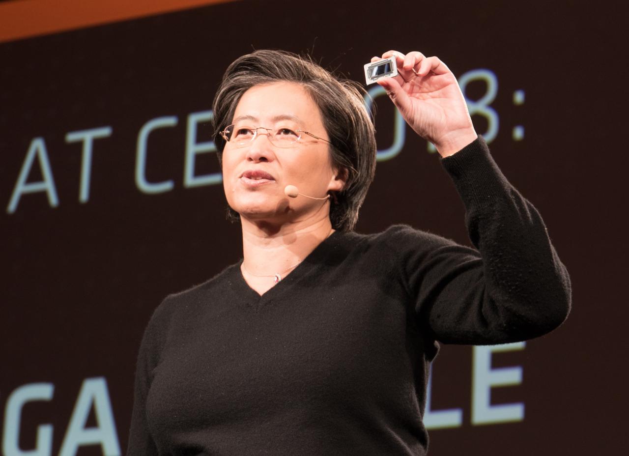 [08/01/2018] AMDs CEO Lisa Su bei der Präsentation