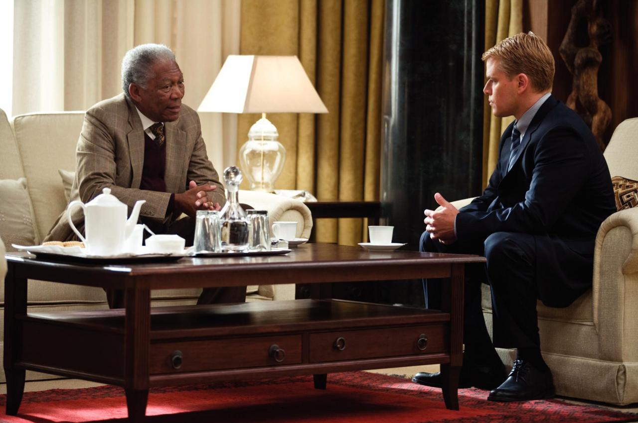 [19/01/2018] Morgan Freeman als Nelson Mandela und Matt Damon als Francois Pienaar