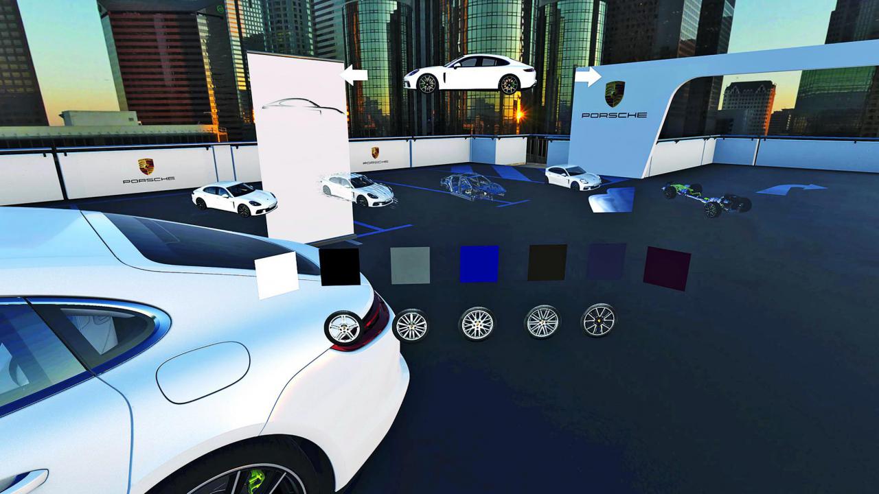 [19/01/2018] Vielfältige Anwendungsgebiete: Schon jetzt nutzen große Automobilhersteller wie etwa Porsche VR-Technologie, um dem Kunden jede erdenkliche Modellkonfiguration im Handumdrehen näherzubringen.