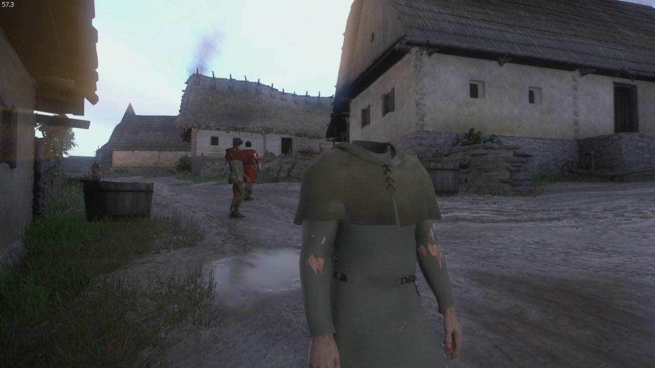 [16/02/2018] Kopflos durchs Mittelalter: Die Pop-Ups machen gelegentlich selbst vor NPCs nicht Halt.