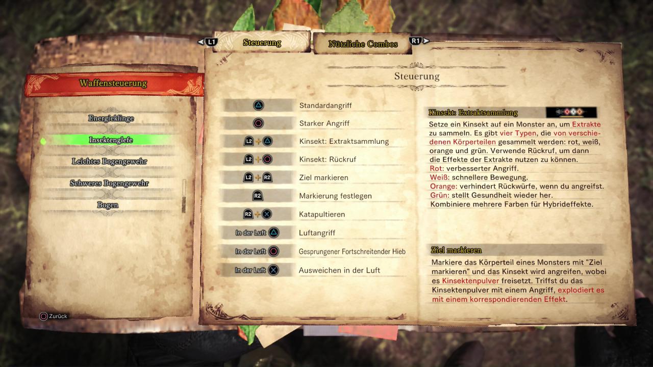 [27/02/2018] Monster Hunter World - Insektenglefe - Mit dieser Waffe sammelt ihr Monsterextrakte, um euch zu buffen.