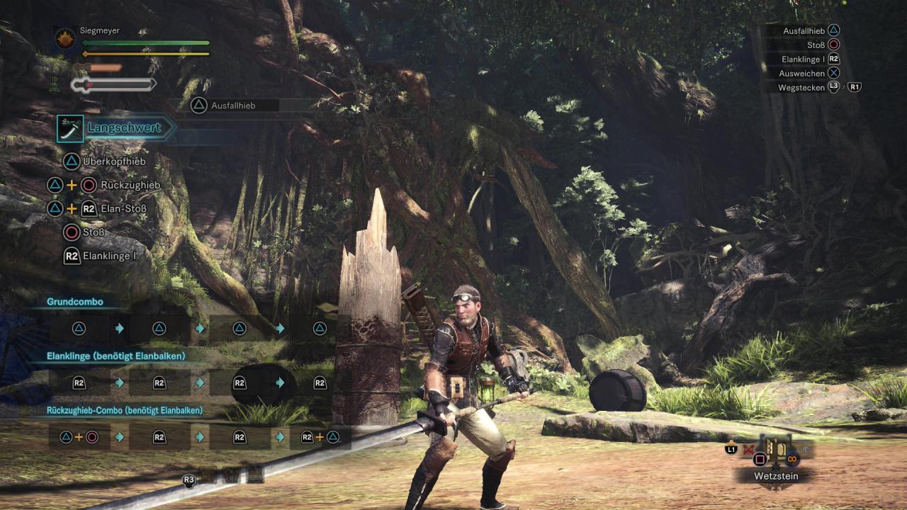 [14/02/2018] Monster Hunter World - Langschwert - Diese einsteigerfreundliche Waffe bietet überschaubare Movesets.