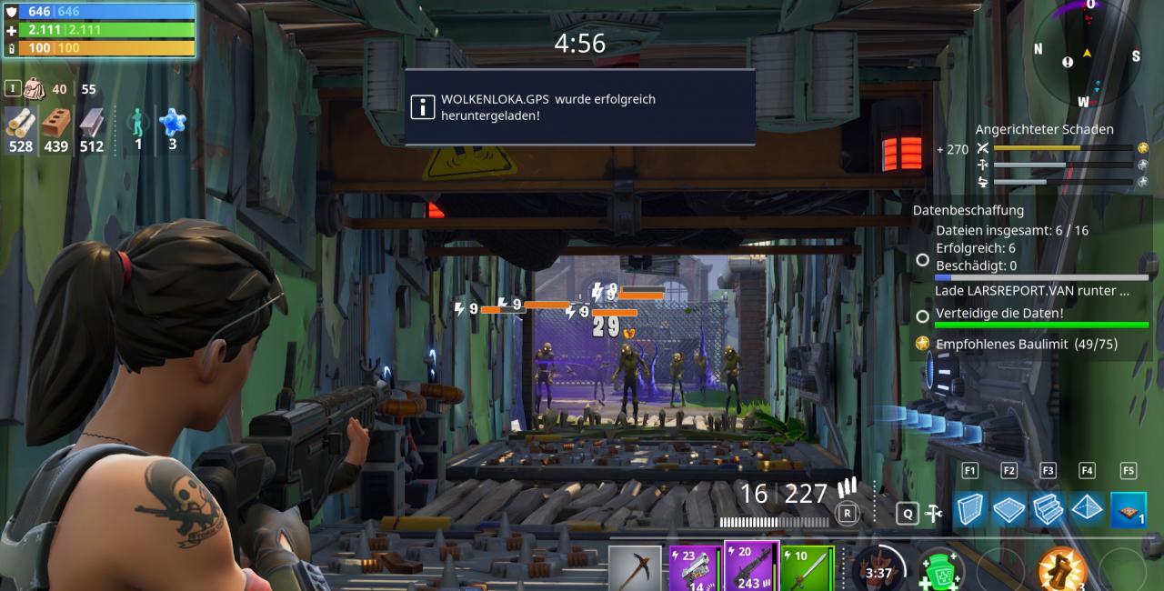 [23/03/2018] Tipps für Fortnite: Rette die Welt -&nbsp;Zwingt die Hüllen durch eine mit Fallen gespickte Engstelle und euch können nur noch Smasher und ähnlich brachiale Feinde gefährlich werden.